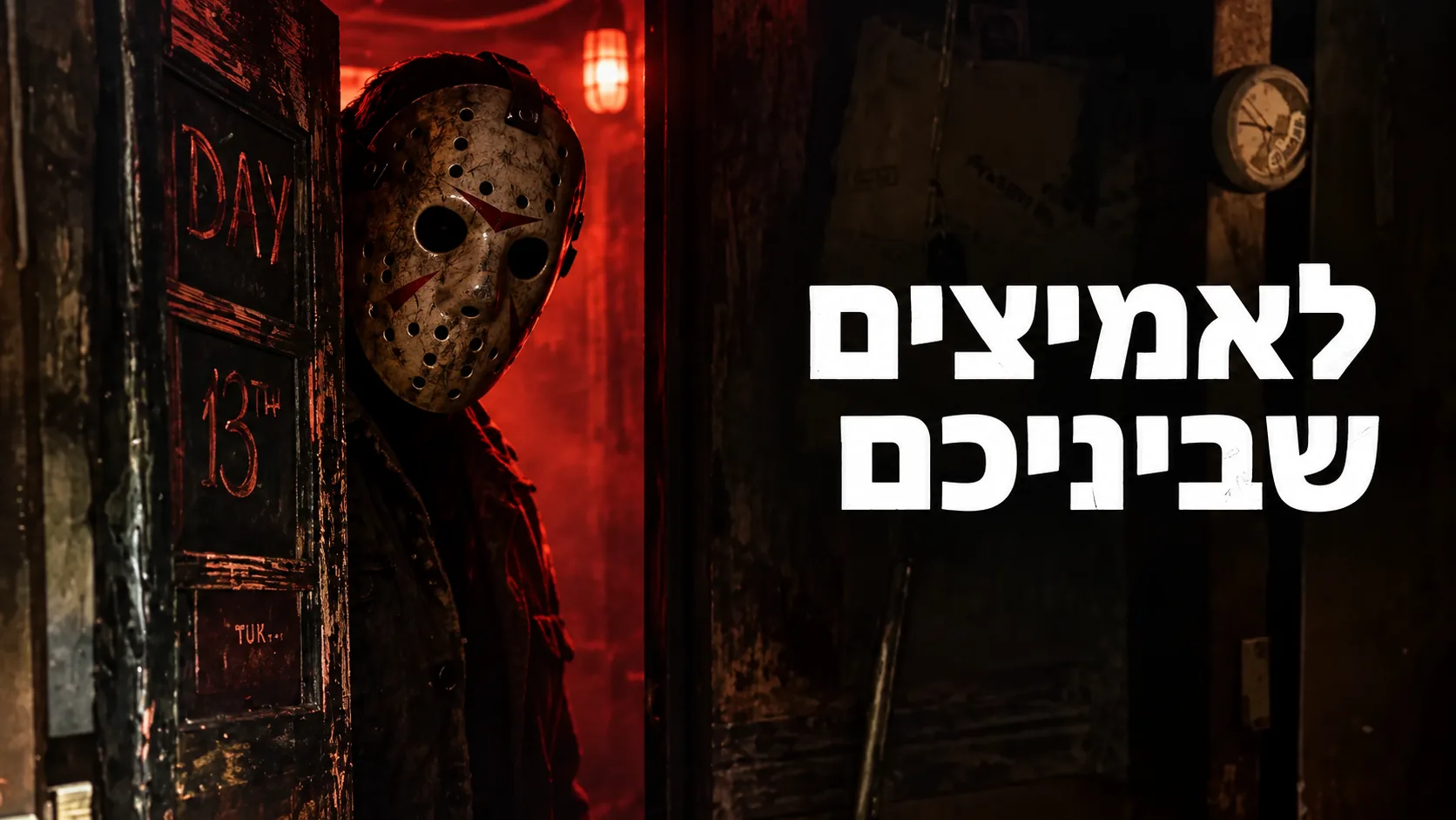 לאמיצים שביניכם — דמות במסכת הוקי מציצה מדלת מוארת